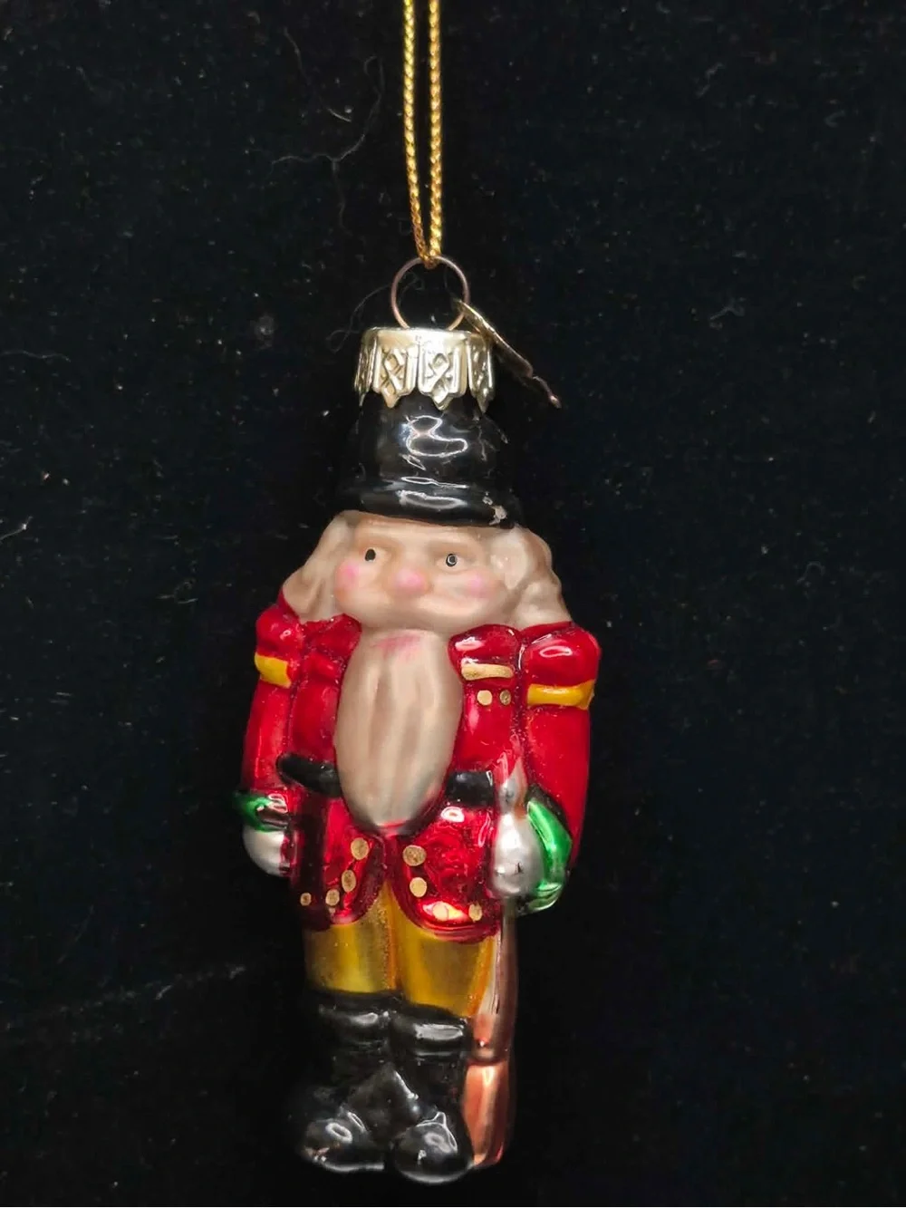 Vintage Hand-blown Glass Pacconi Christmas Ornaments - Santa, Nutcracker, Bear